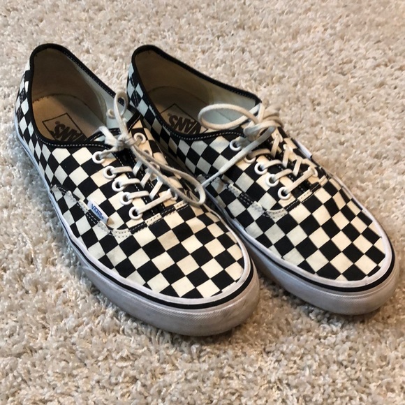 vans authentic golden coast checkerboard shoes